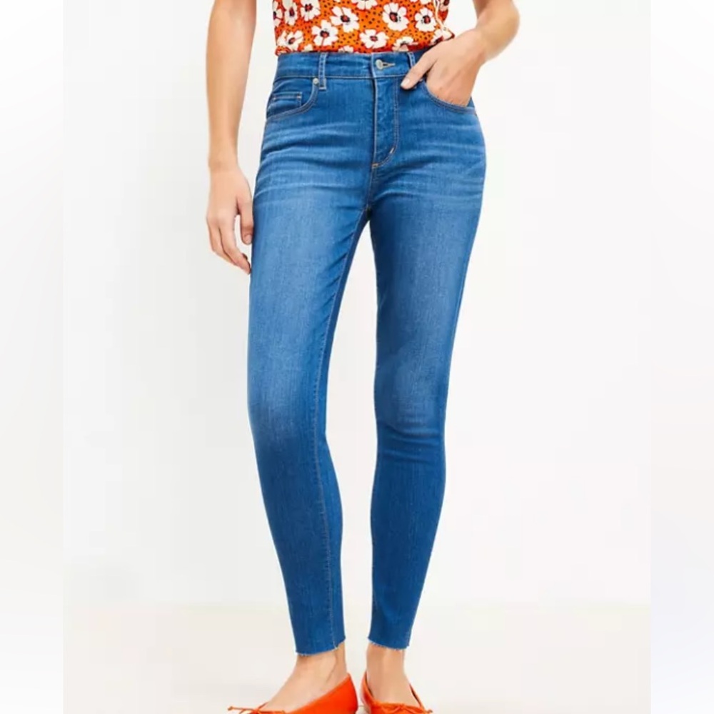 Loft Mid Rise Skinny Jeans